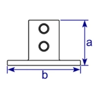 232 - Socle de fixation au sol