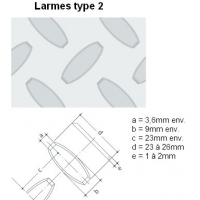 Tôles larmées