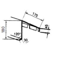 Bandeau de faitage - 2m10